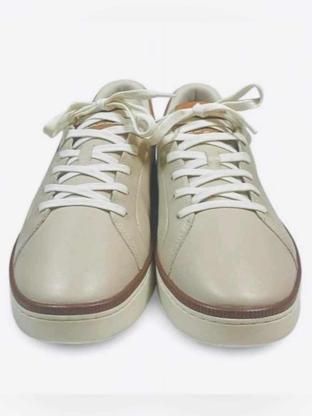 NWOT! KIZIK MEN'S SONOMA LITE TAUPE Hands-Free Slip-On Leather Sneakers Size 12